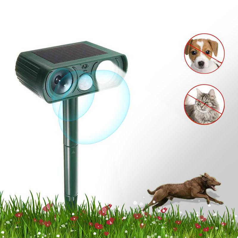 Ultrasonic Solar Animal Repeller: Dog, Rat & Bird Deterrent