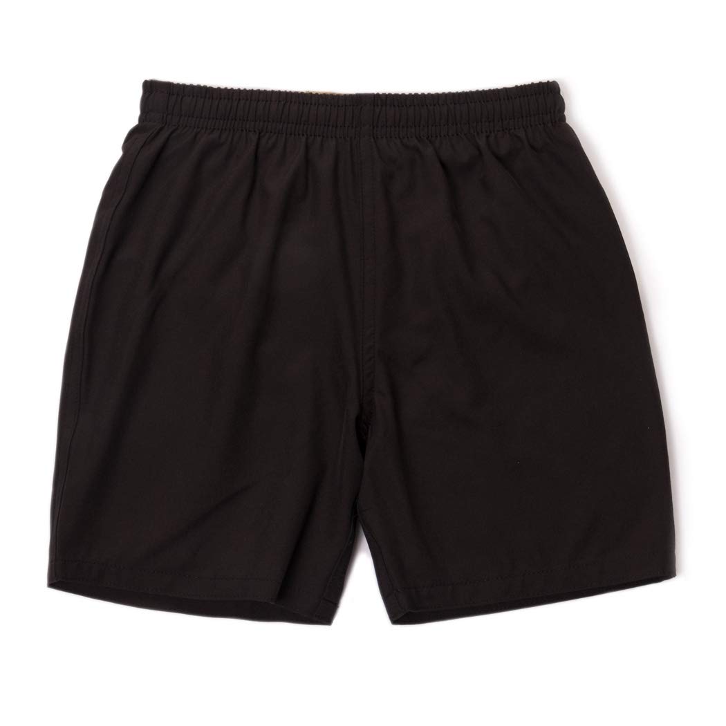 

Купальник-тедди для серфинга с УФ-защитой для детей, мальчиков, девочек, юниоров, шорты, карманы, на подкладке, защита, kids390-A (Черный, 150 см)