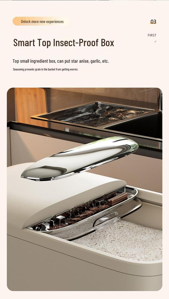 Sealed Insect-Proof Rice and Flour Storage Box, Moisture-Proof Cereal Container - 2025 New Style