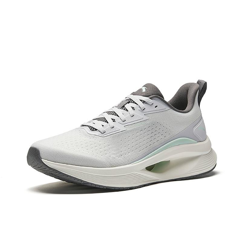 Anta Hydrogen Run Cool Vintage Slip Resistant Abrasion Resistant Low top Casual Running Shoes Men's Light Gray 112525542-6