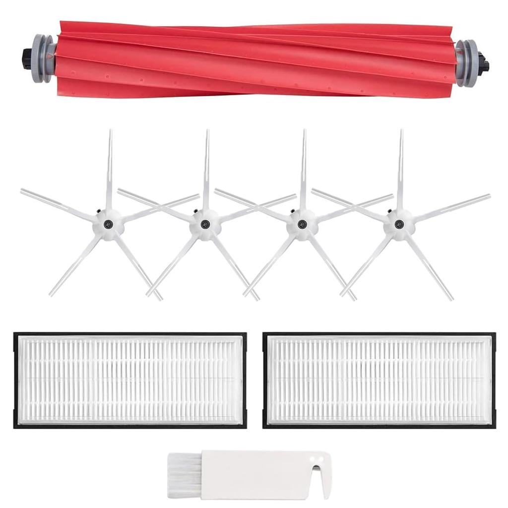 Replacement Accessory Kit for the S7 MaxV Plus, S7+, S7, and T7S+ Robot Vacuum Cleaners (8-Piece Set) with Japanese Warranty Card