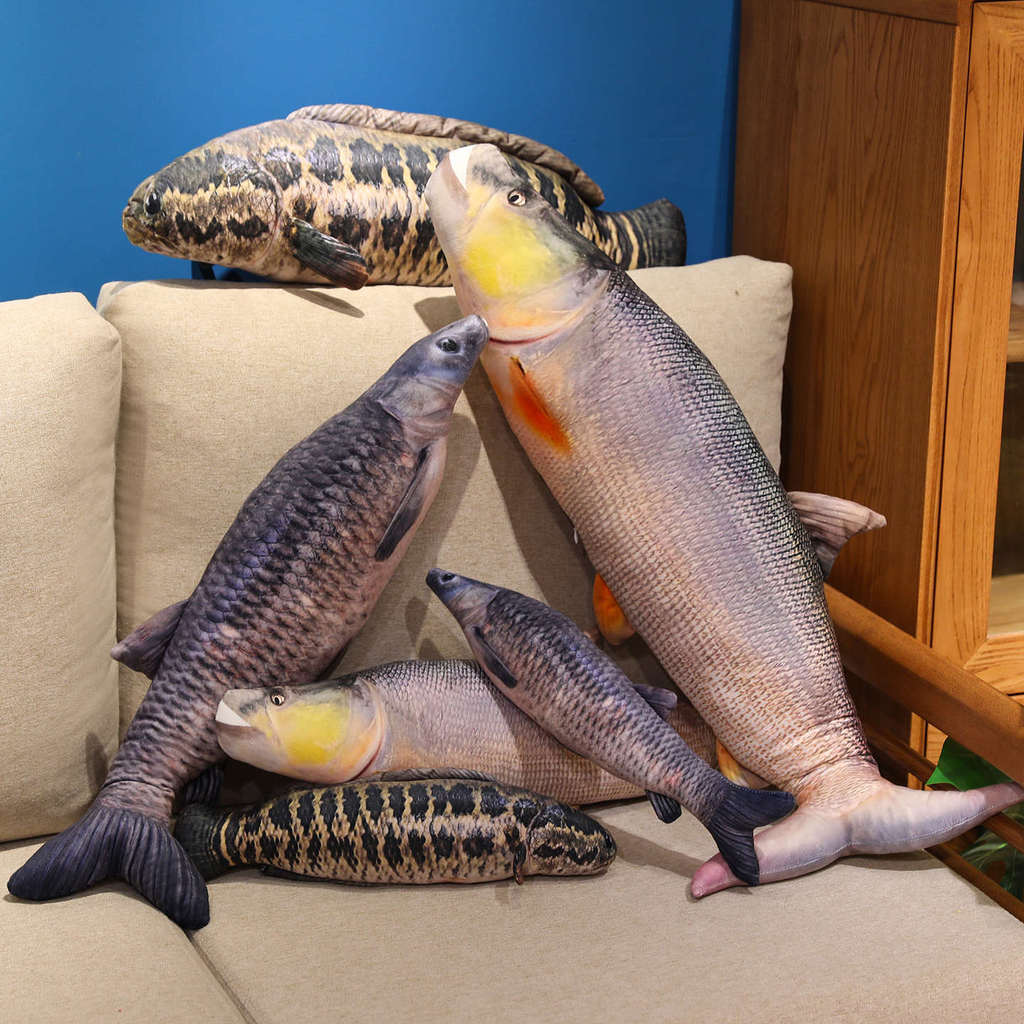 Plush Fish Pillow Soft Toy For Kids And Teens Decorative Gift