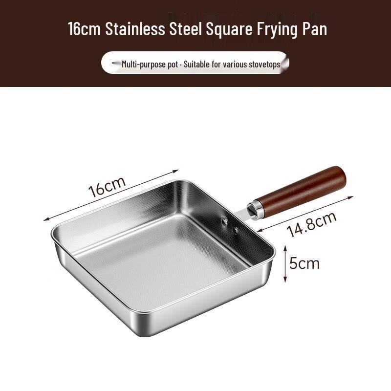 

Квадратная сковорода и кастрюля из нержавеющей стали 304 Mingjiang Chubang Square 15cm