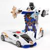 Inertial Impact Deformation Robot Toy - Transforming Collision Car for Kids