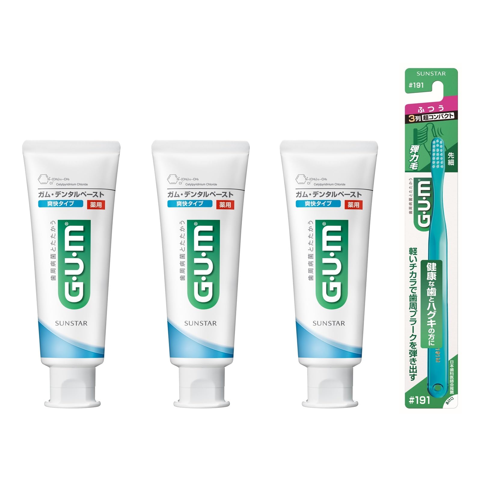 

GUM (Gum) [Quasi-drug] Periodontal disease prevention medicinal toothpaste [Refreshing type Cool mint type] Contains CPC, antibacterial, gum care,