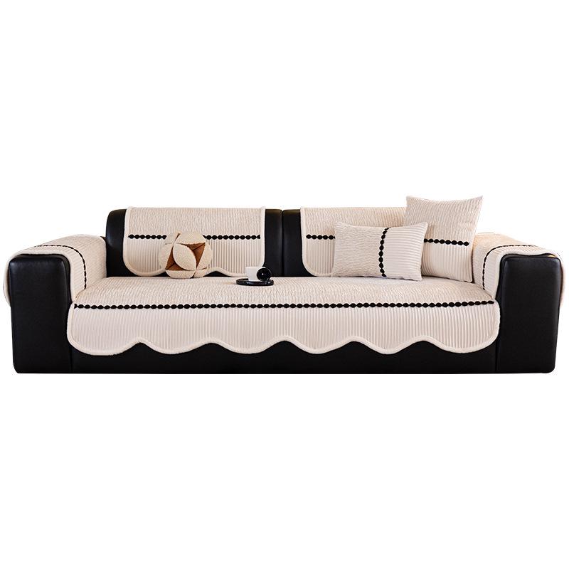 Luxurious Irregular Chenille Sofa Cushion - Non-Slip, All-Season, Universal 2026 Design
