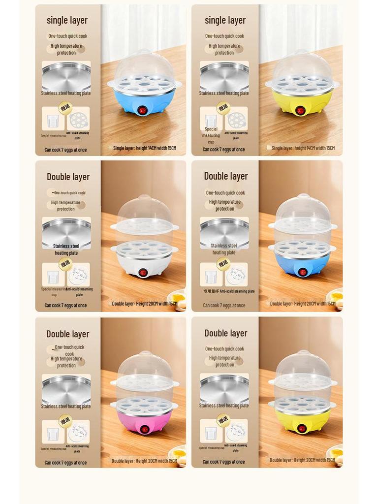 Automatic Egg Cooker: Multifunctional Steamer with Auto Power-Off for Perfect Breakfast Eggs