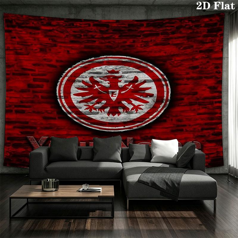 Eintracht Frankfurt Custom Name Wall Tapestry Aesthetic Wall Hanging Printed Fabric Blanket Decorative Tapestries for Bedroom Living Room Home Decor