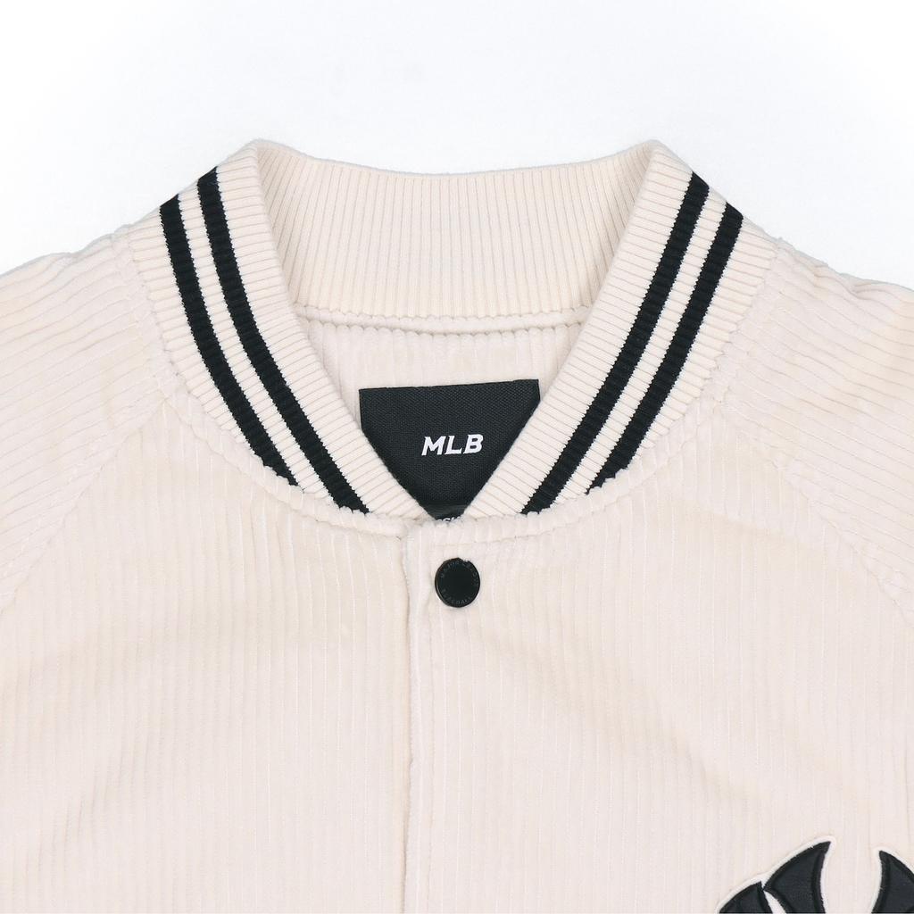 New MLB Baseball Jacket Unisex Cream 3AJP02016-50CRS