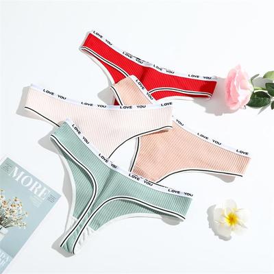 Nuovo per Primavera e Autunno da Donna Sexy in Puro Cotone Traspirante Tanga a Triangolo