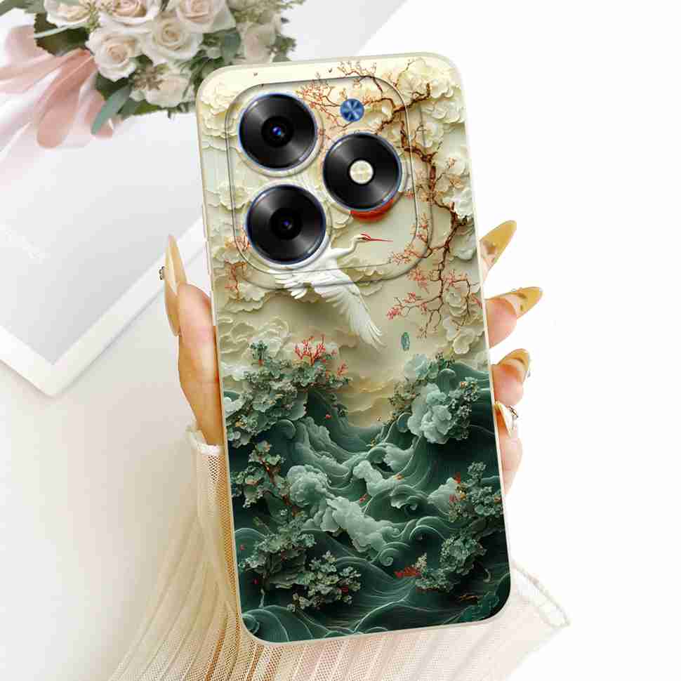 For Itel S23 Plus 4G Case Simple Style Sunset Soft Silicone Back Cover For ITEL S23 Plus 4G Phone Cases Fundas