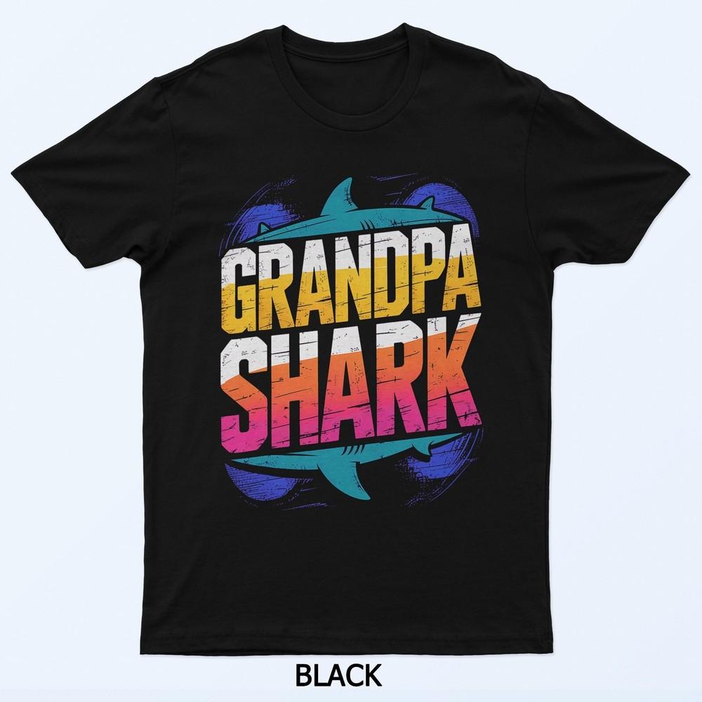 Grandpa Shark Funny Shark Matching Family for Men T-Shirt