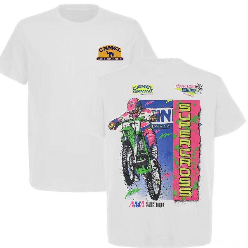 Camel Supercross Printed Unisexs Tshirt Summer Unisexs Womens Luxury Casual Cotton Tshirt Unisexs Tshirt Street Wear YK M
