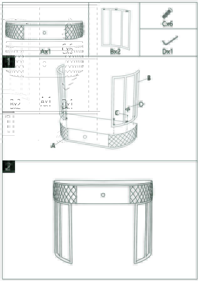 Konsole Sharon Cm 100X40X75