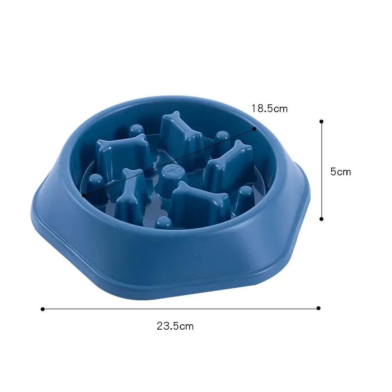 Slow Feeder Dog Bowl Anti-choking Puppy Food Bowl Anti-slip Pet Slow Eating Dog Dishes Puzzle Feeders for Dogs Small Medium