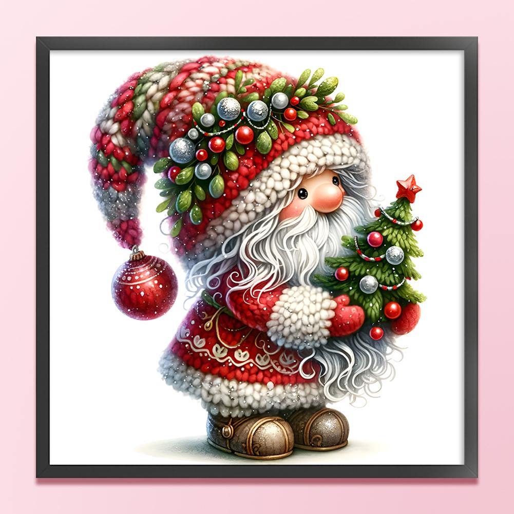 Full Embroidery Eco-cotton Thread 11CT Printed Xmas Gnome Cross Stitch Kit Art