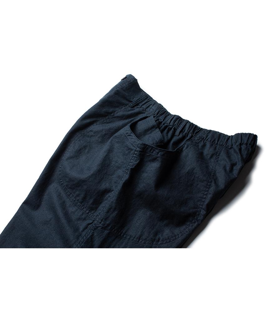 Deoleseukyu Linen Cotton Domingo Pants [Navy]