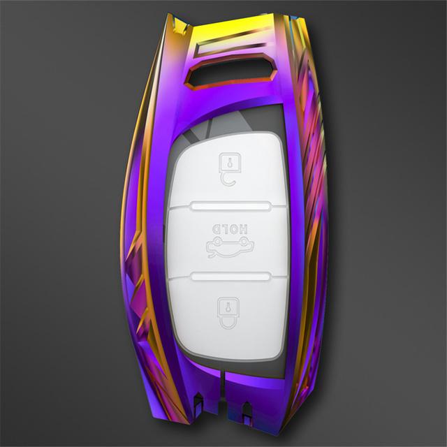 

Чехол для автомобильных ключей для Hyundai IX25 IX35 I20 I30 I40 Hb20 Santa Fe Creta Solaris 20 17 3 кнопки, аксессуары в виде ракушки, автомобильный Стайлинг