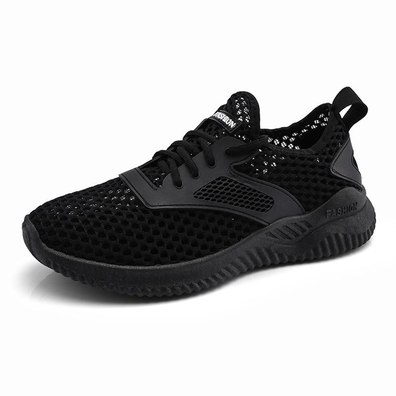 2025 Autumn New Men's Shoes Trend Breathable Hollow Mesh Sports Shoes Fashion Student Versatile Running Casual Shoes