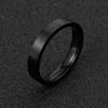 304 Stainless Steel Ring4mm Matte Plain Ring Fashionable High-end Titanium Steel Jewelry Factory Direct Sale
