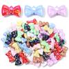10pcs 17x28mm Bow Acrylic Beads Colorful Sweet Bowkot Loose Beads For Jewelry Making DIY Necklace Phone Chain Keychain Decor