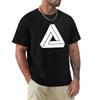White Impossible Triangle Penrose Triangle Tshirt Casual Fashion Short Sleeve Cotton Tshirt
