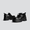 Korean version of thick-soled sweet wind versatile solid color thick-heeled small leather shoes for women 2025 spring new daily comfortable single sho