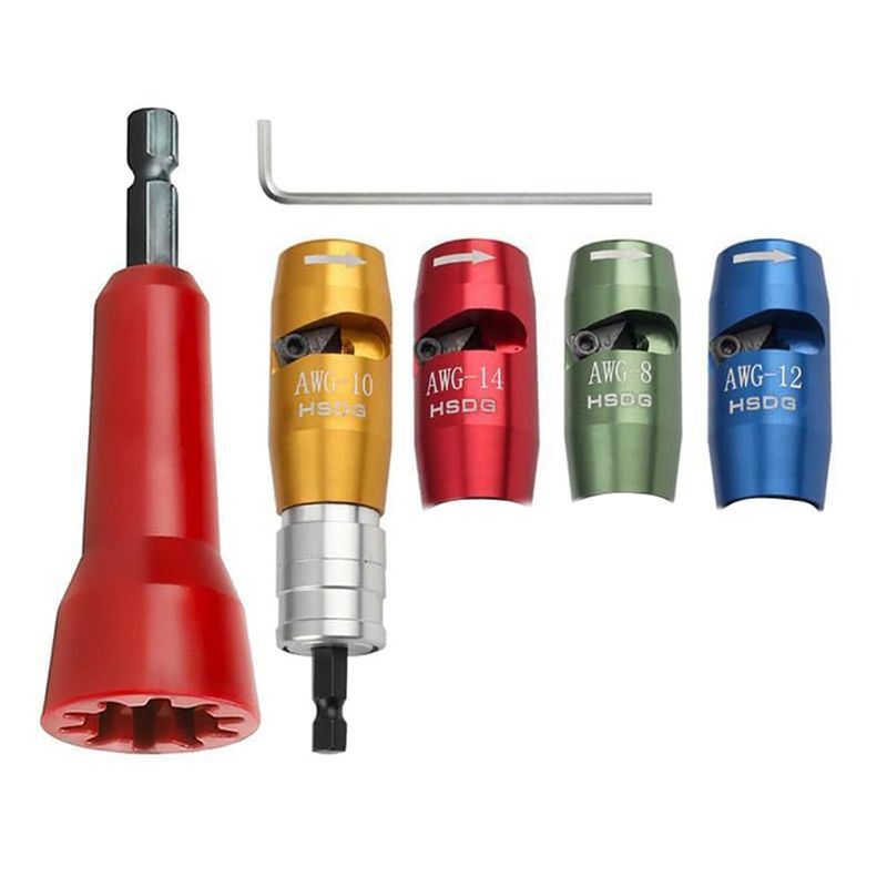

WON Wire Stripper For Drill, Twister Tool For Drill Portable Wire Twisting Tool For AWG Cable Peeling And Stripping Machine