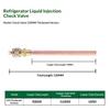 High Quality 1/4'' Service Valve 0.6Mm Thick 63/120Mm Access Valve Strong Core Ac Vacuum System Refrigerator Charging