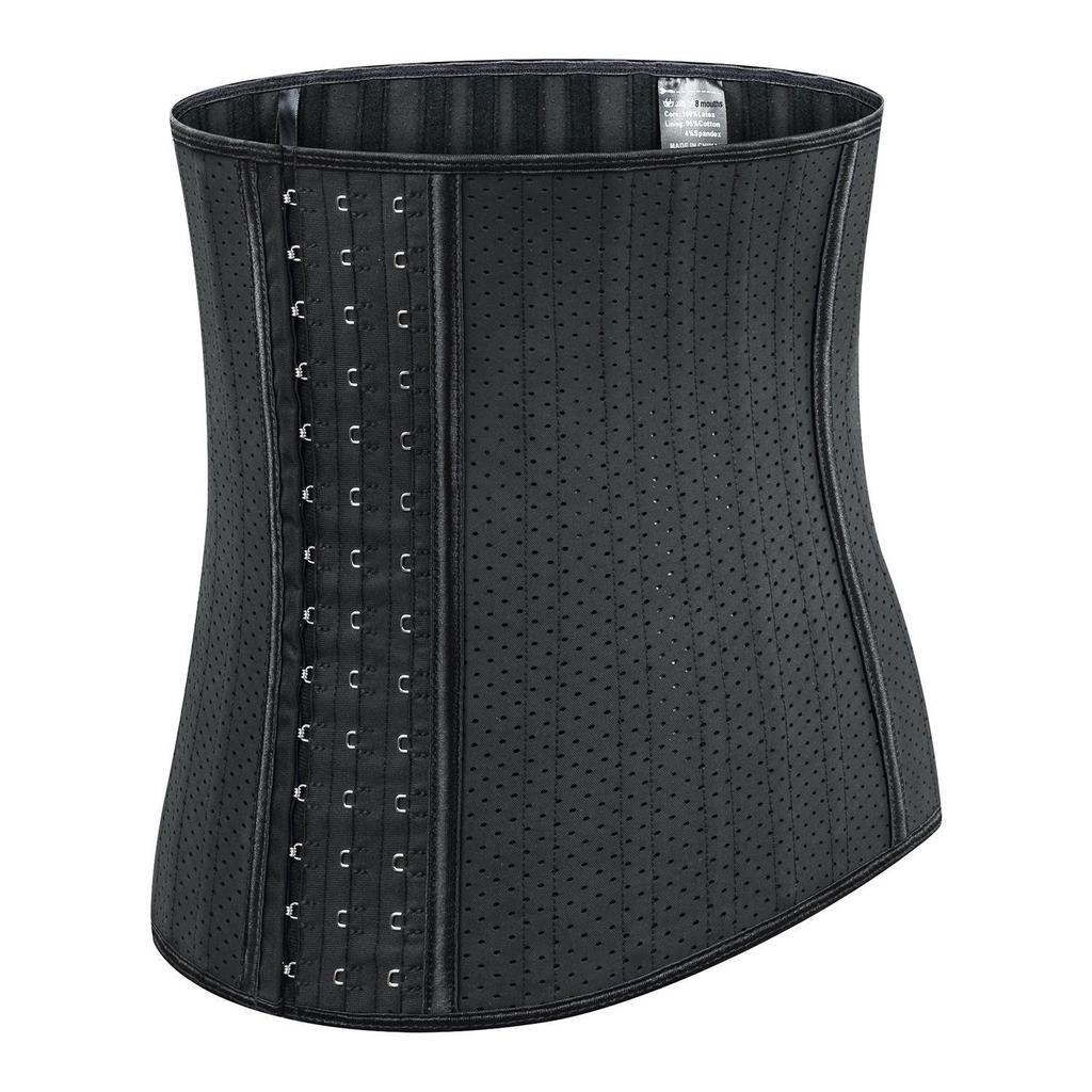 25 Steel Bones Waist Trainer with 9 Ventilation Holes for Tummy Control and Fitness