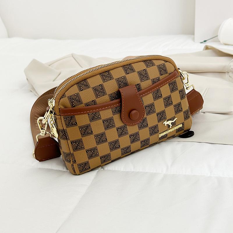 

Женская сумка-кроссбоди для телефона с ретро-принтом - Универсальная и модная мини-квадратная сумка для 2025 года 22*8*15