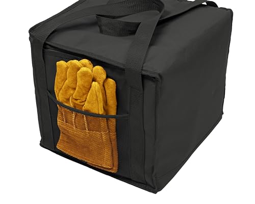 [Amazon.co.jp Exclusive] Captain Stag Outdoor Storage Case for Charcoal Grills, with Loops and Pockets, Black, UG-3310
