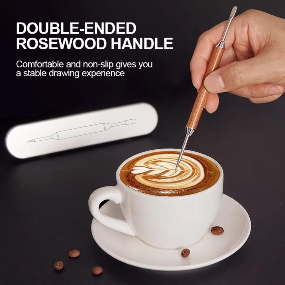 Latte Pull Flower Needle Coffee Decorating Art Pen Multifunctional Barista Tool