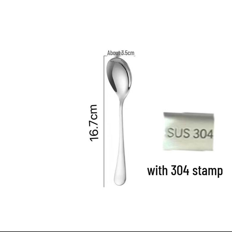 Qianxing 304 Stainless Steel Oval Table Spoons