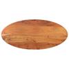 Vidaxl Tabletop, 100X40X3.8 Cm, Oval, Solid Acacia Wood