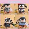 Cute Penguin Plush Doll With Polyester Fiber For Backpack Accessories And Collectors