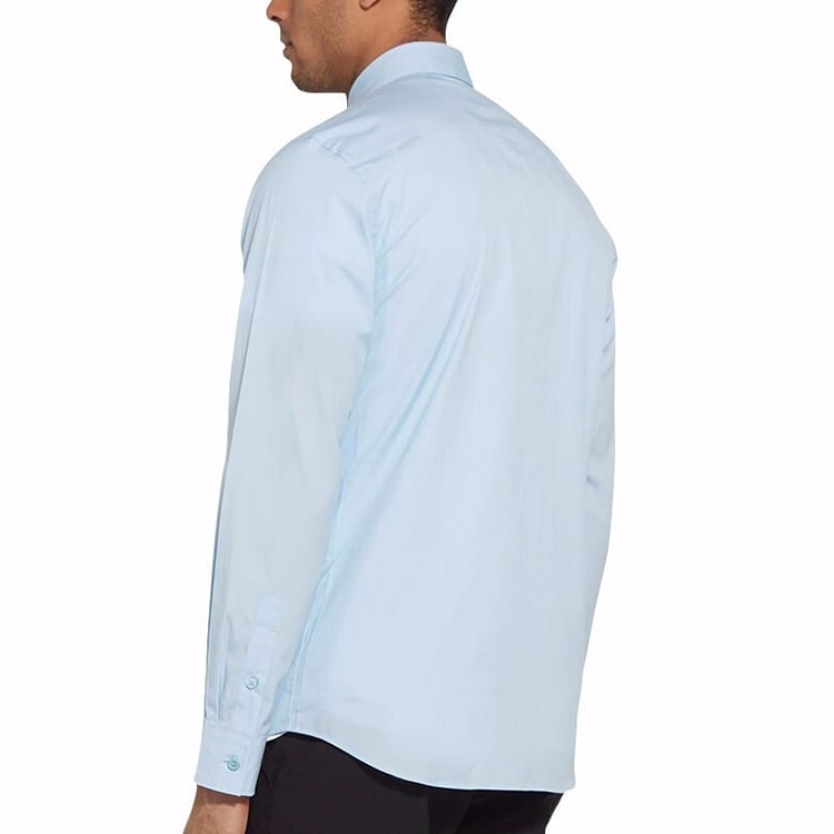 Burberry Shirts Men's Blue Pointed Collar Moderate Other 80154351