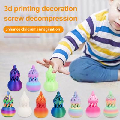 Spiraal Pompoen Fidget Speelgoed Onmogelijke Pompoen Doorgang Speelgoed 3D Geprint Spiraal Pompoen Speelgoed Mini Vortex Draad Illusie Bureau Decoratie Cadeau voor Stressverlichting
