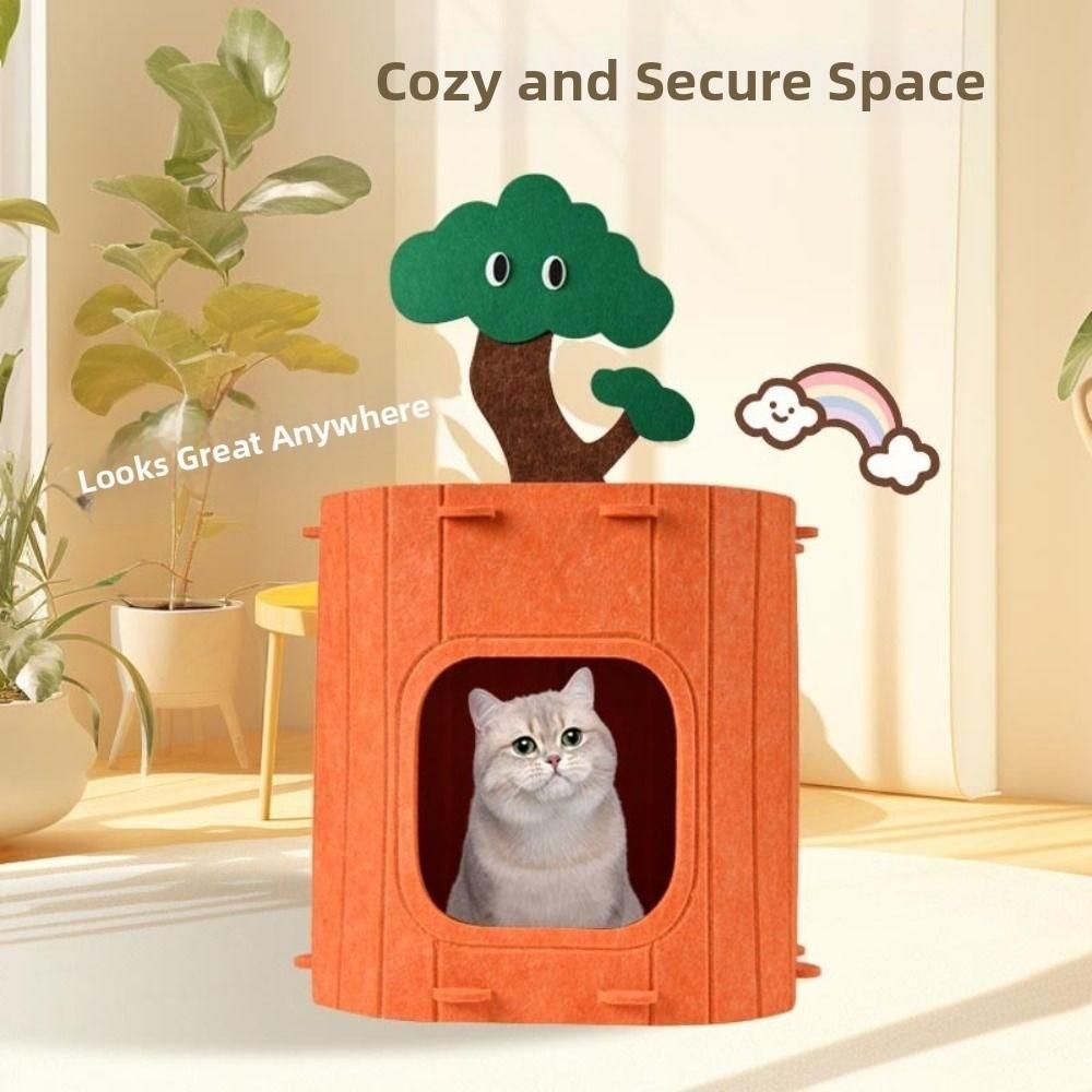 Scratch Resistant Cat House Large Space Kitten Beds Creative Cat Nest  Pet Supplies