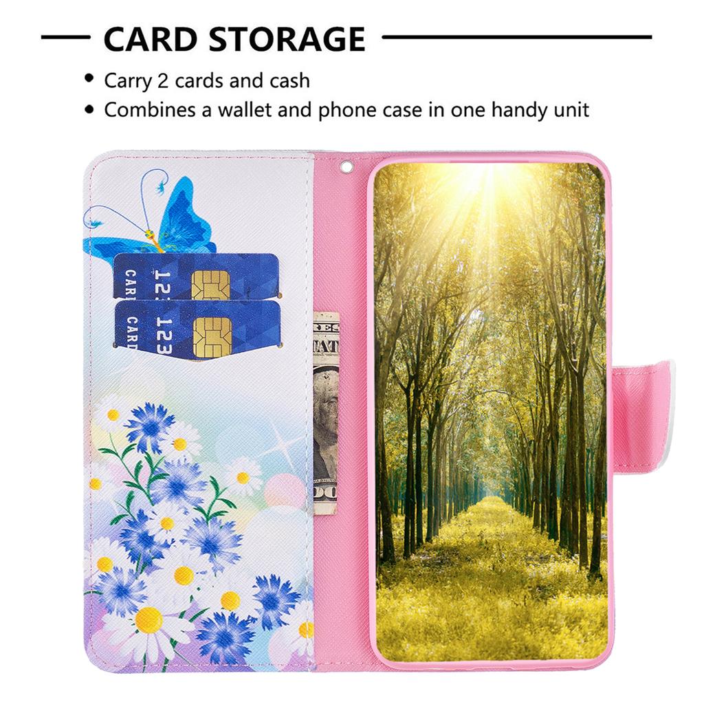 For iPhone 16 Pro Max Case Pattern Print PU Leather Phone Cover with Wallet