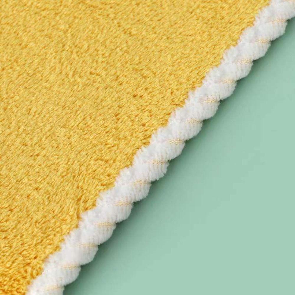 Cute Coral Fleece Hand Towels Microfiber Cute Design Fingertip Towels Super Absorbent Super Absorbent Towels Bathroom Use