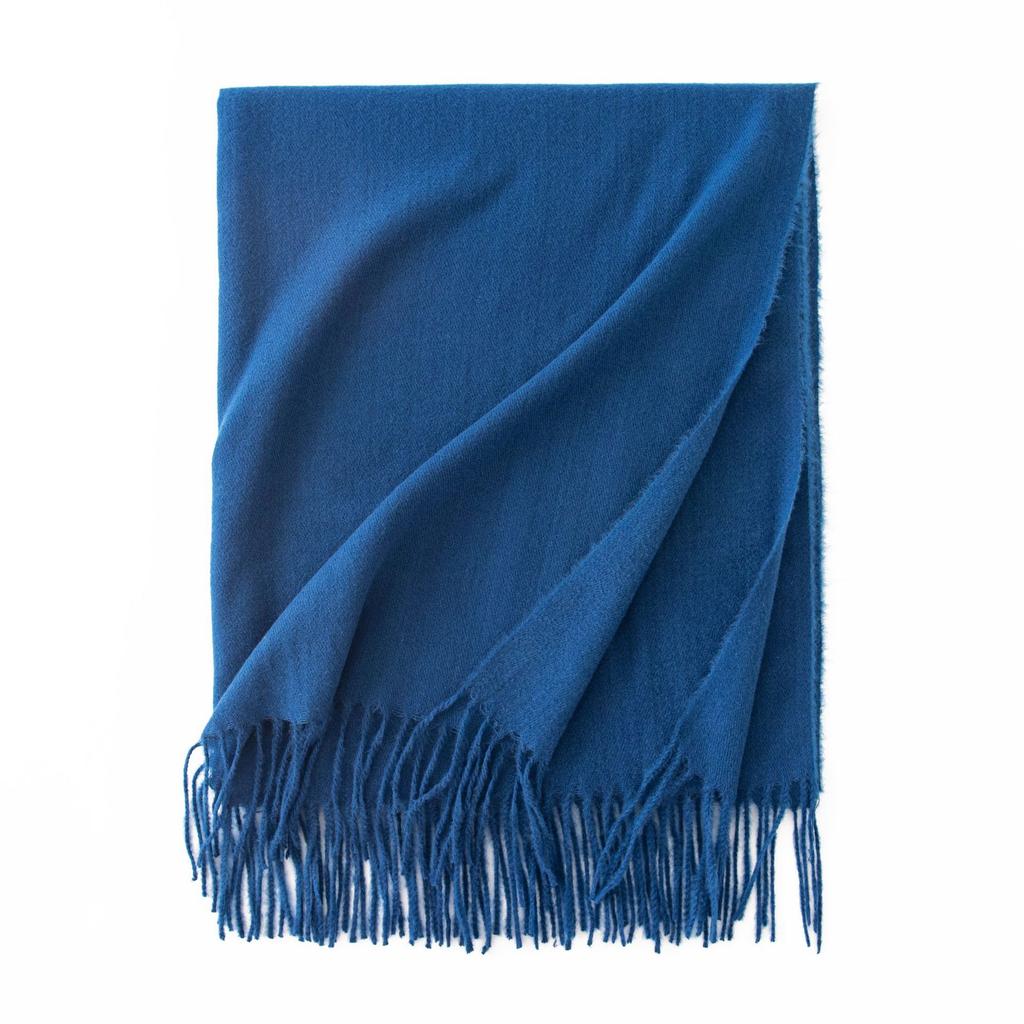 Cashmere Feel Solid Color Women's Imitation Cashmere Scarf Spring Atmosphere Korean Style Versatile Mid Length Shawl Scarf