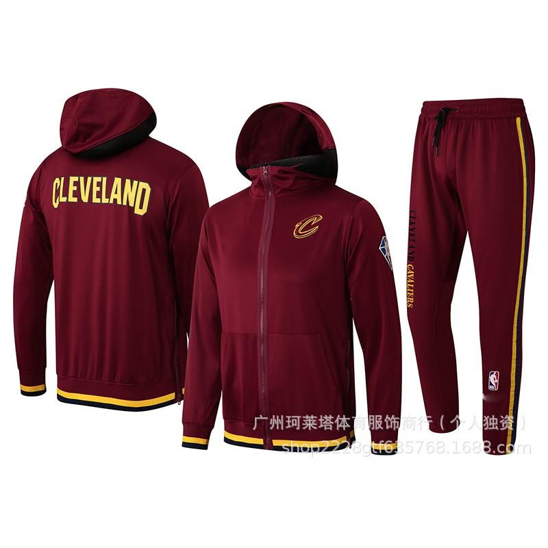 Maglia da allenamento da basket a maniche lunghe con cappuccio squadra NBA uomo Lakers Cavaliers Celtics Jazz Bulls Spurs Warriors