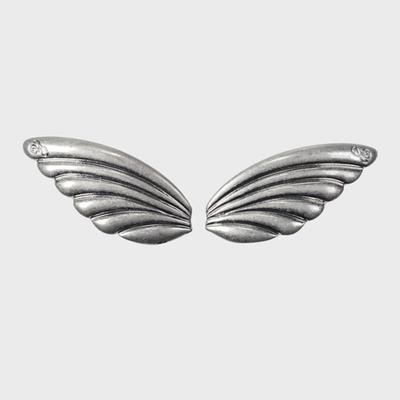 Eireve CONCHA ASA DE ANJO ANTIGA JOGO DE PRESILHAS (2 PCS)