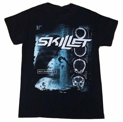 Retro Skillet NOT GONNA DIE T-Shirt Short Sleeve Black Unisex S-5XL 1V0589
