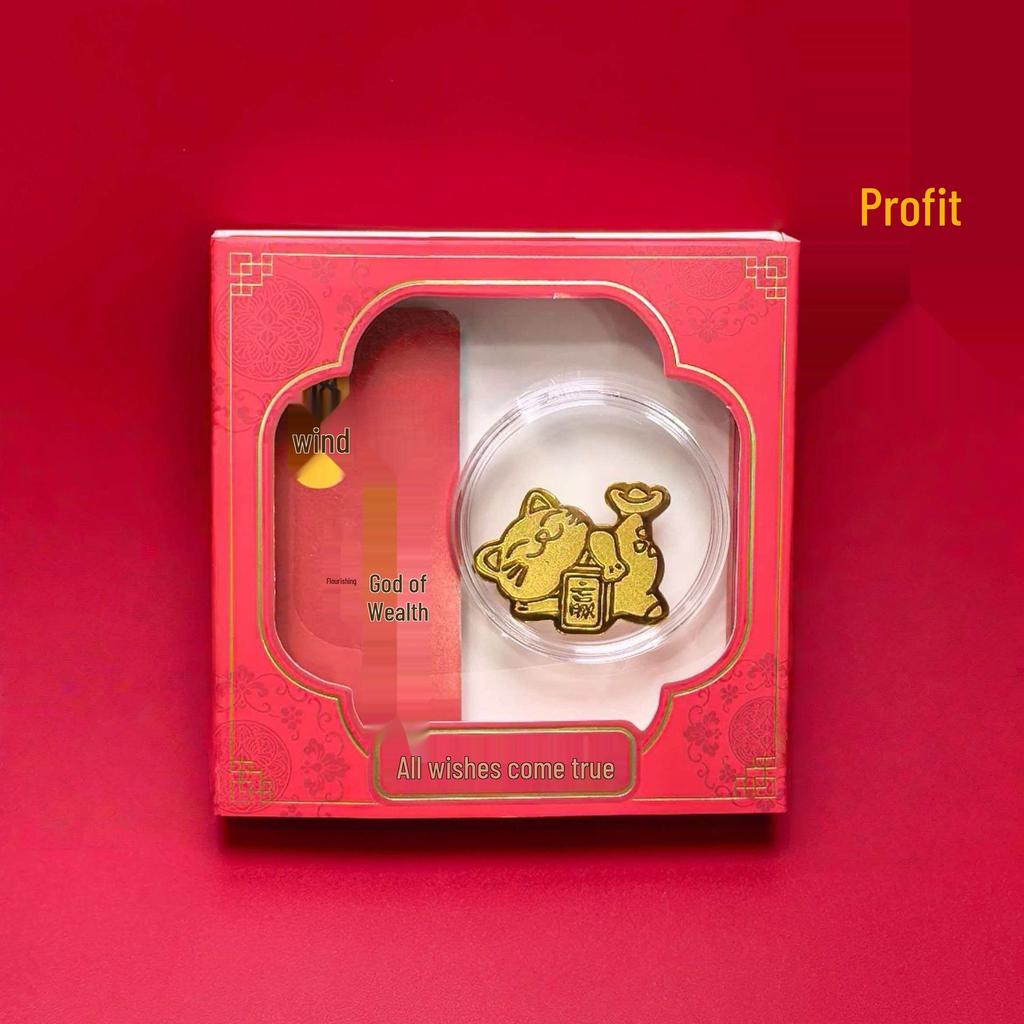 Year of the Horse 999 Pure Gold Phone Sticker: New Design for Wealth & Prosperity – Limitless Cultural & Creative Gift