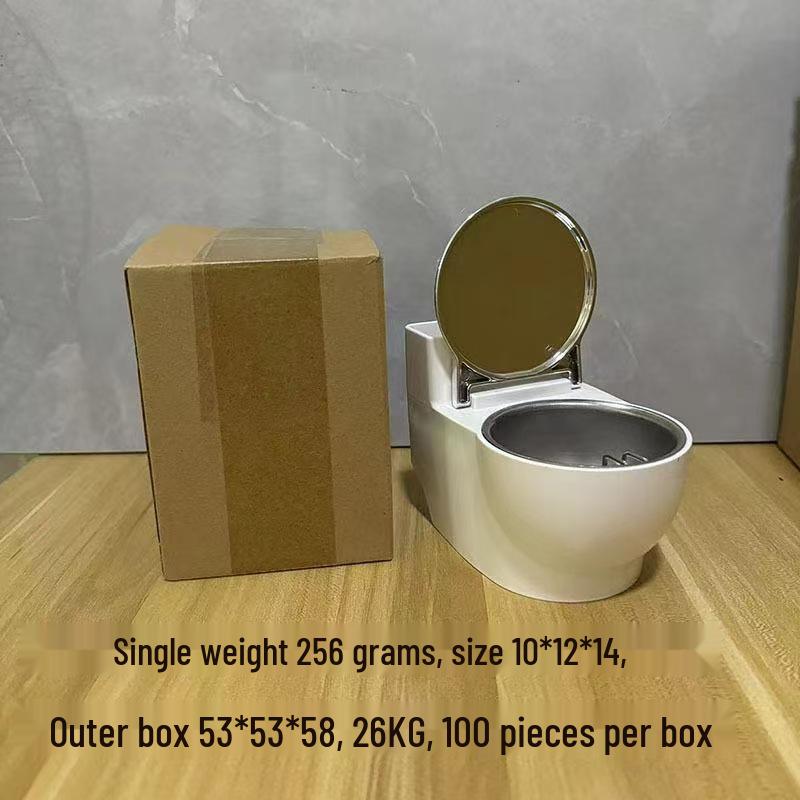 Luxury Wall-Mounted Toilet Ashtray with Lid and Anti-Fly Design for Bathrooms and Living Rooms
