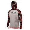 HUK Fishing Hoodies Shirts Face Cover Fishing Clothing Outdoor Men Long Sleeve Breathable UV Protection UPF50+ Fishing T-shirts