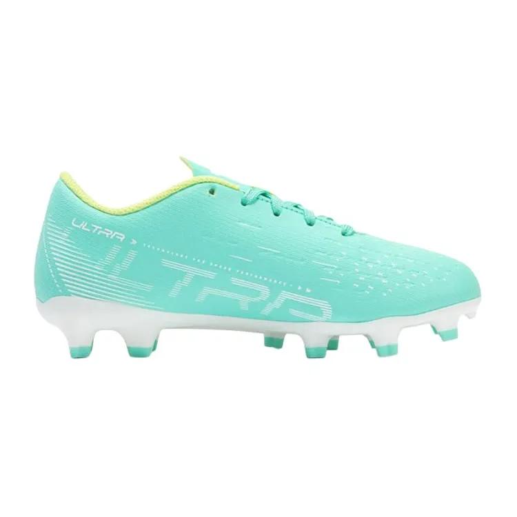 Puma Ultra Play FG / AG JR Slip Resistant Low Top Kids' Soccer Shoes Mint Green Kids' (Unisex) Kids' Soccer Shoes 107233 03