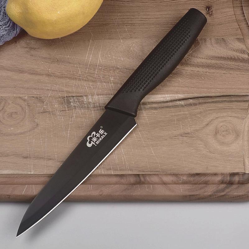 2023 Nový módní šarm Černý nerezový kuchyňský dárkový nůž Nůž na ovoce